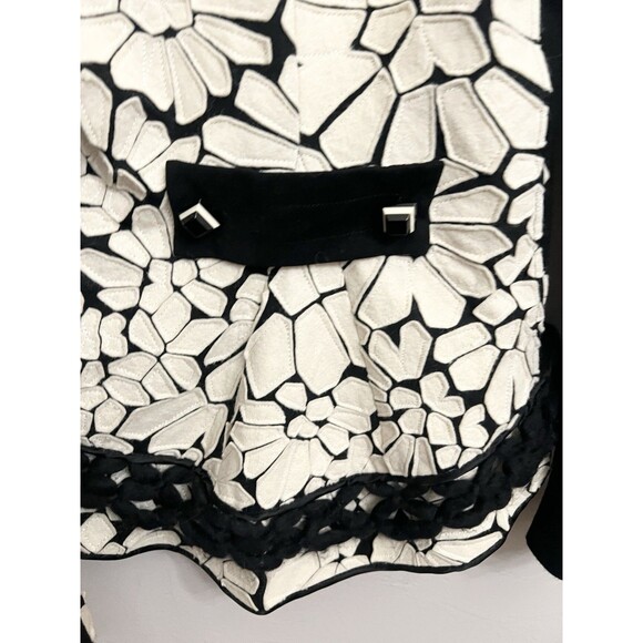 Vintage Y2K 90s Tricot Chic Italian Floral Blazer $350+ Grunge Chic 42 US 6 - Picture 9 of 13